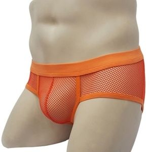 Orange Mesh Brief
